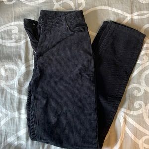 Velvet mom high rise pants